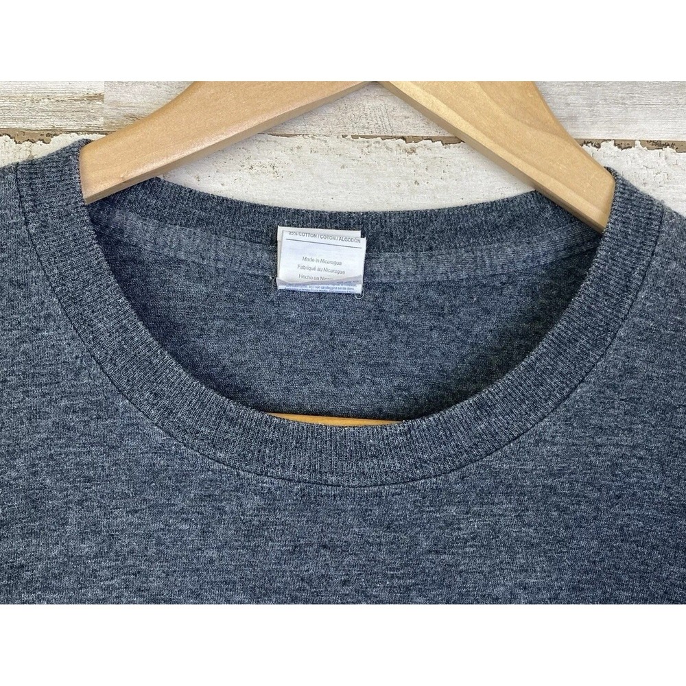 Gildan Softstyle Ring Spun T-Shirt Sz M Heather Gray Elephant Graphic Tee - Picture 5 of 7